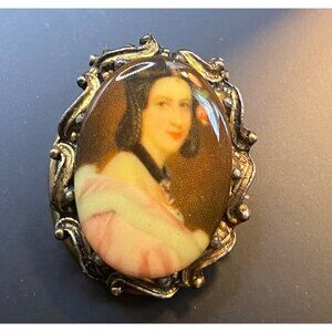 Cameo Brooch, Vintage 1990's West Germany